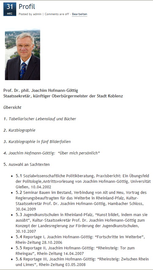 Profil gesamt 12.1.2010 Profil gesamt 12.1.2010