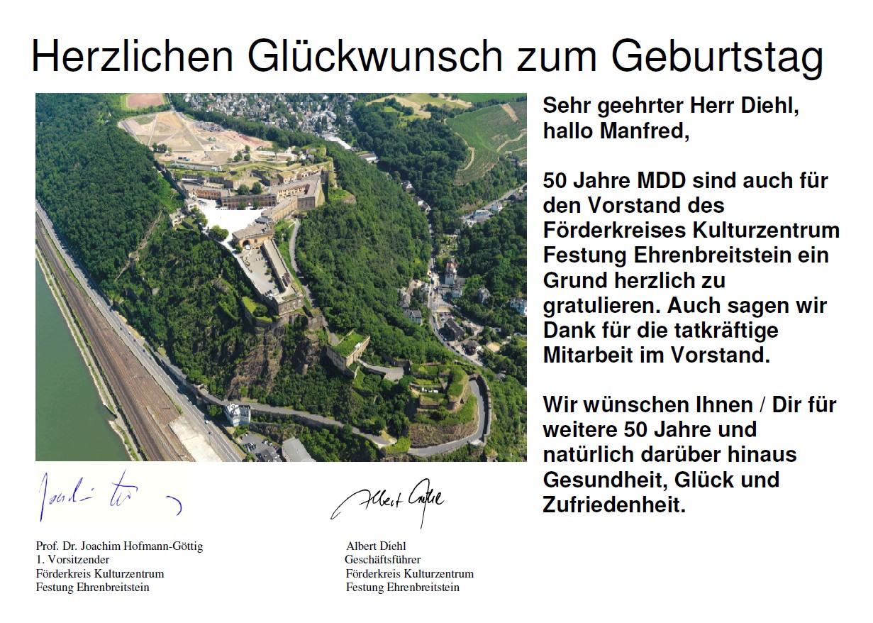 Diehl Glückwunsch -home