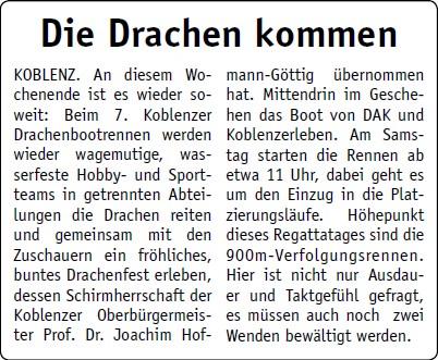 Koblenz erleben 20.8.2010, S.1 Drachen