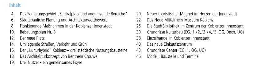 Inhalt Zentralplatzbroschüre 15.9.2010