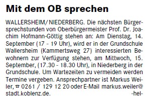 loka 8.9.2010, S.3 Sprechstunde