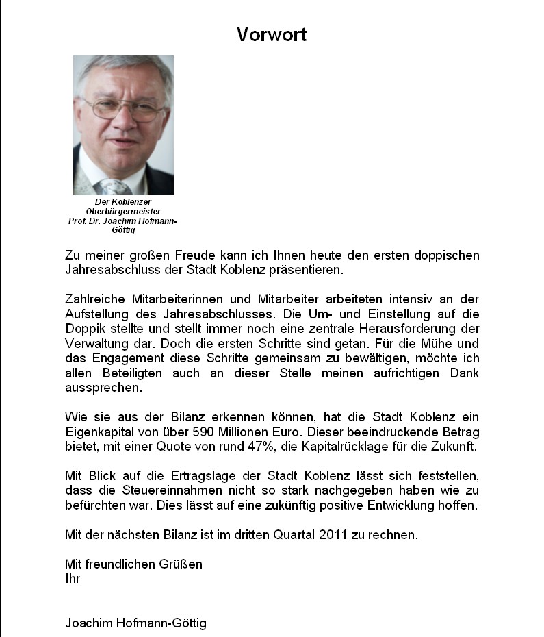 Jahresabschluss 2010