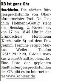 rz 27.10.2010 sprechstunden