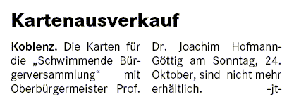 suso 17.10.2010, S.16 ausverkauft