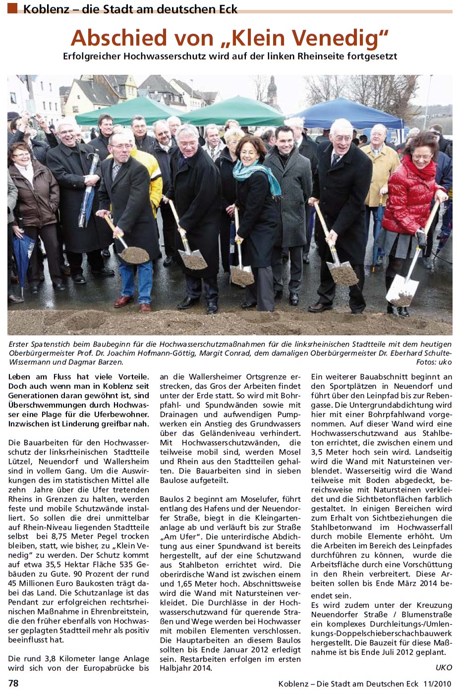 Sonderdruck 24.11.2010, S.78 Hochwasserschutz