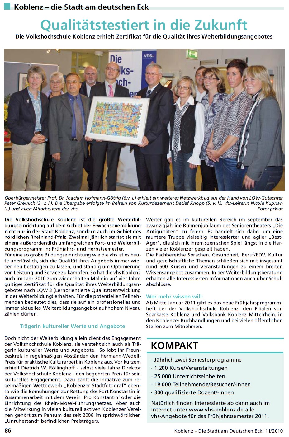 Sonderdruck Blick aktuell ,S.86 VHStestiert