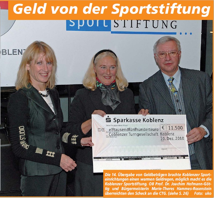 ba 18.12.2010, S. 1 zu S.26 Sportgeld