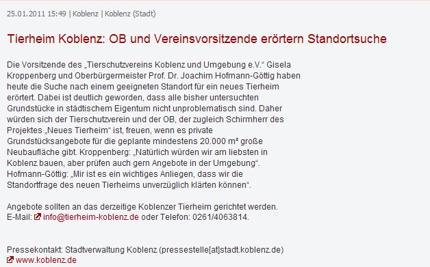 PRPort 25.1.2011 Tierheim