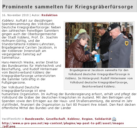 apropos 16.11.2010 Prominentensammlung Kriegsgräber