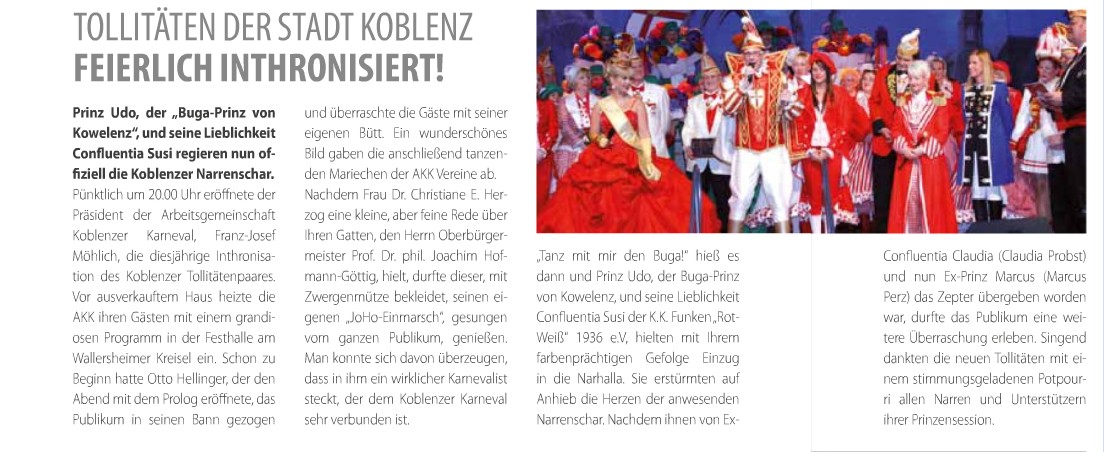 next 2-2011, Karneval neu Tollitäten