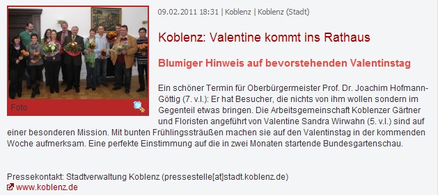 Prport 9.2.2011, Valentine