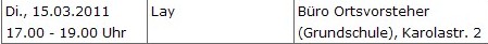 Stadtteil-Bürgersprechstunde lay 15.3.2011