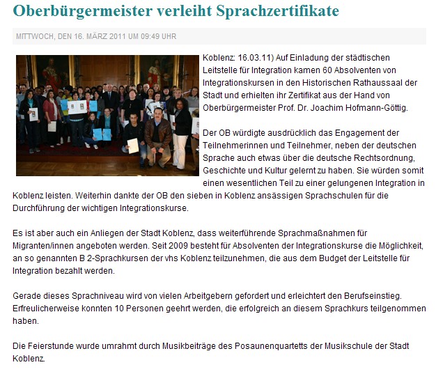 rem 16.3.2011, Sprachzertis