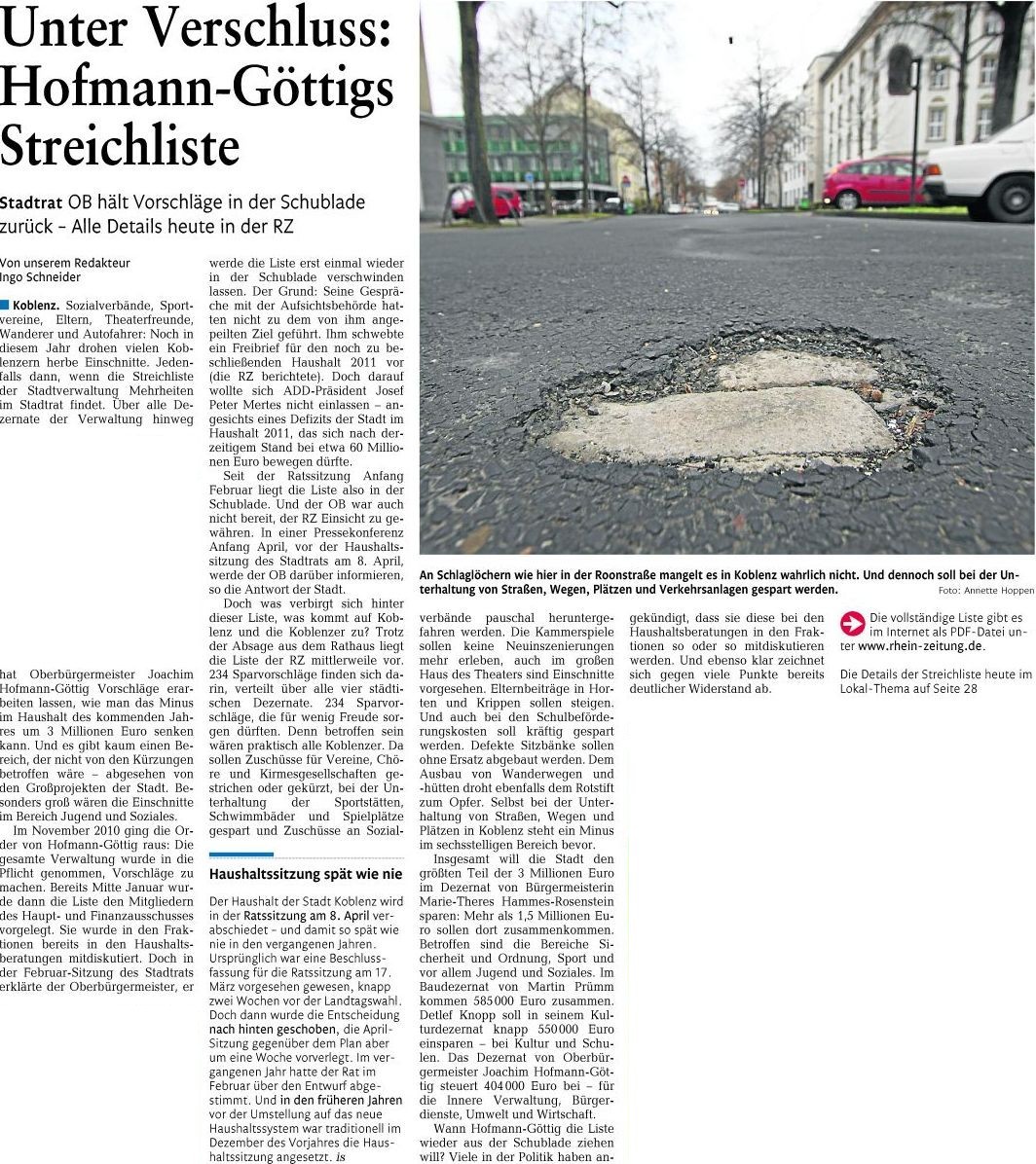 rz neu neu12.3.2011, S.19-spare9686d79266055f8ea31fd45a0483a49