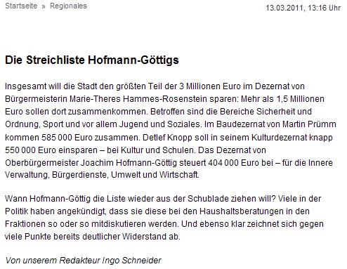 rz onlibne 13.3.2011, -2- Haushalt