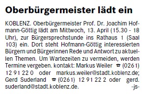 loka 6.4.2011, S. 3 Sprechstunde