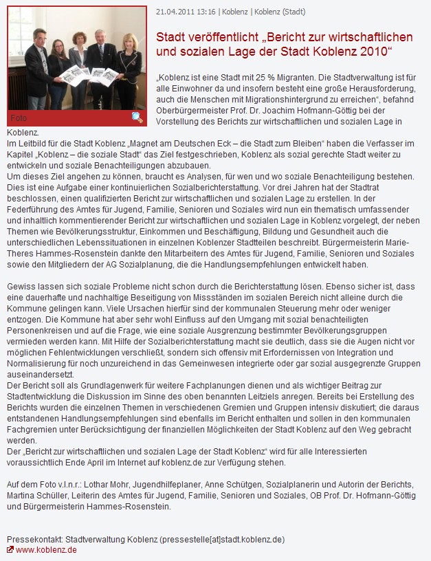 prport 21.4.2011, Sozialbericht