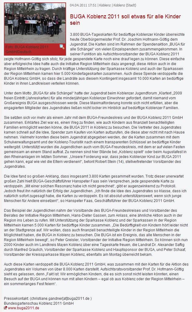 prport 4.4.2011 Buga Kinderkarten