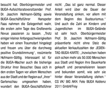 big 5-2011, S. 13 Buga