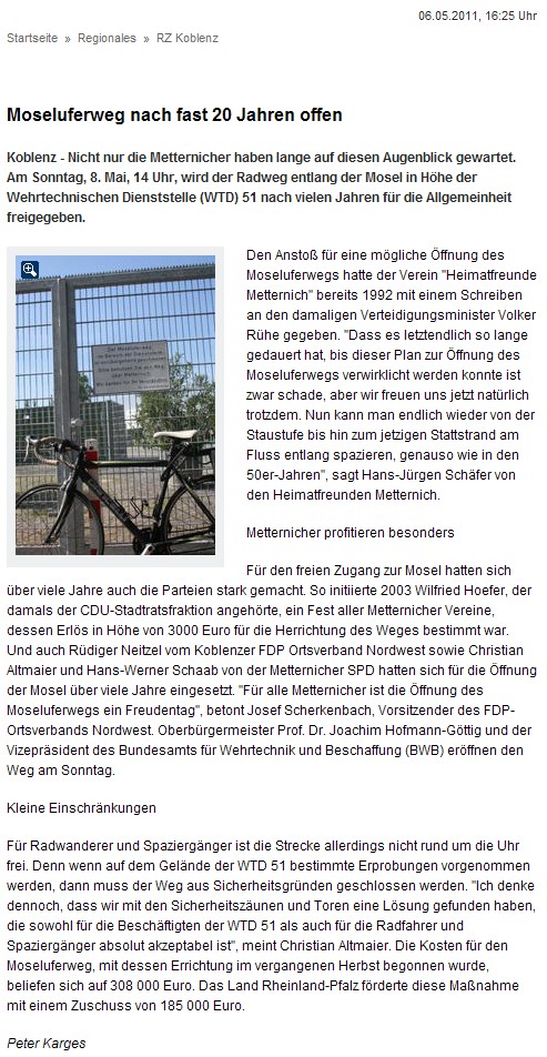 rz online 6.5.2011 Mosel