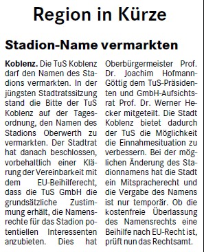 suso 29.5.2011, S. 16 Stadionname