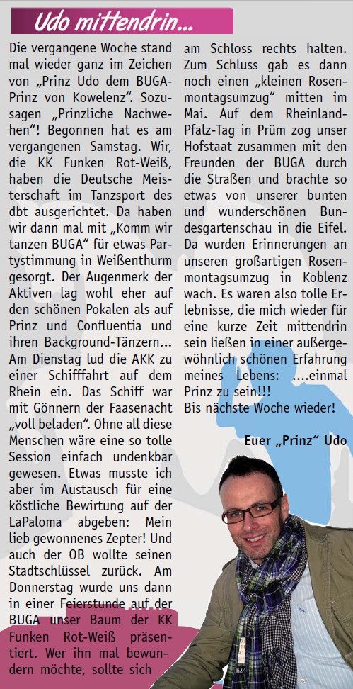 koerl 3.6.2011, S. 4 udo-kolumne