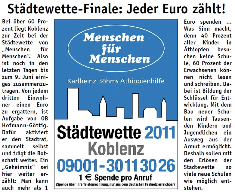 koerl 4.6.2011, S. 1 Wette