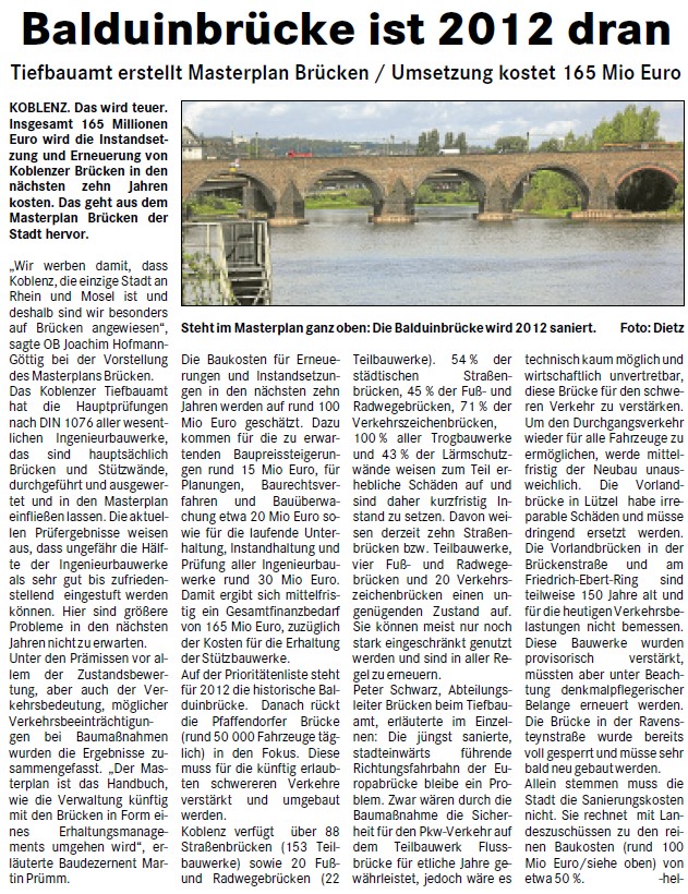 loka 22.6.2011, S. 3 Masterplan Brücken