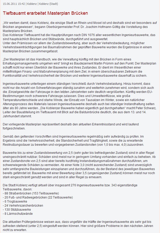 prport 15.6.2011, Masterplan brücke 1
