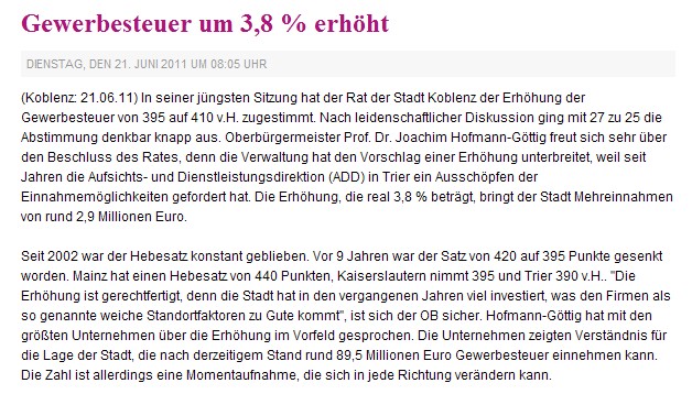 rem 21.6.2011 Gewerbesteuer