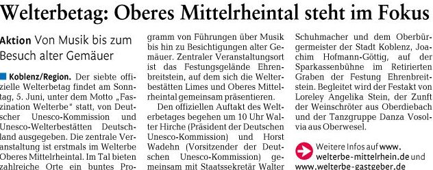 rz 3.6.2011, S. 17 Welterbetagb2d945754598e39fea1c9d1e80436493