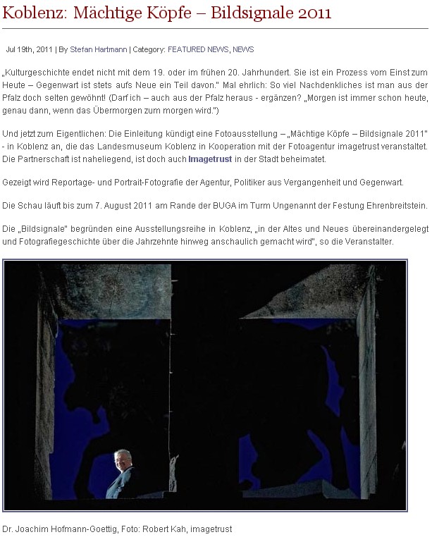 Mächtige Köpfe resonanz 19.7.2011