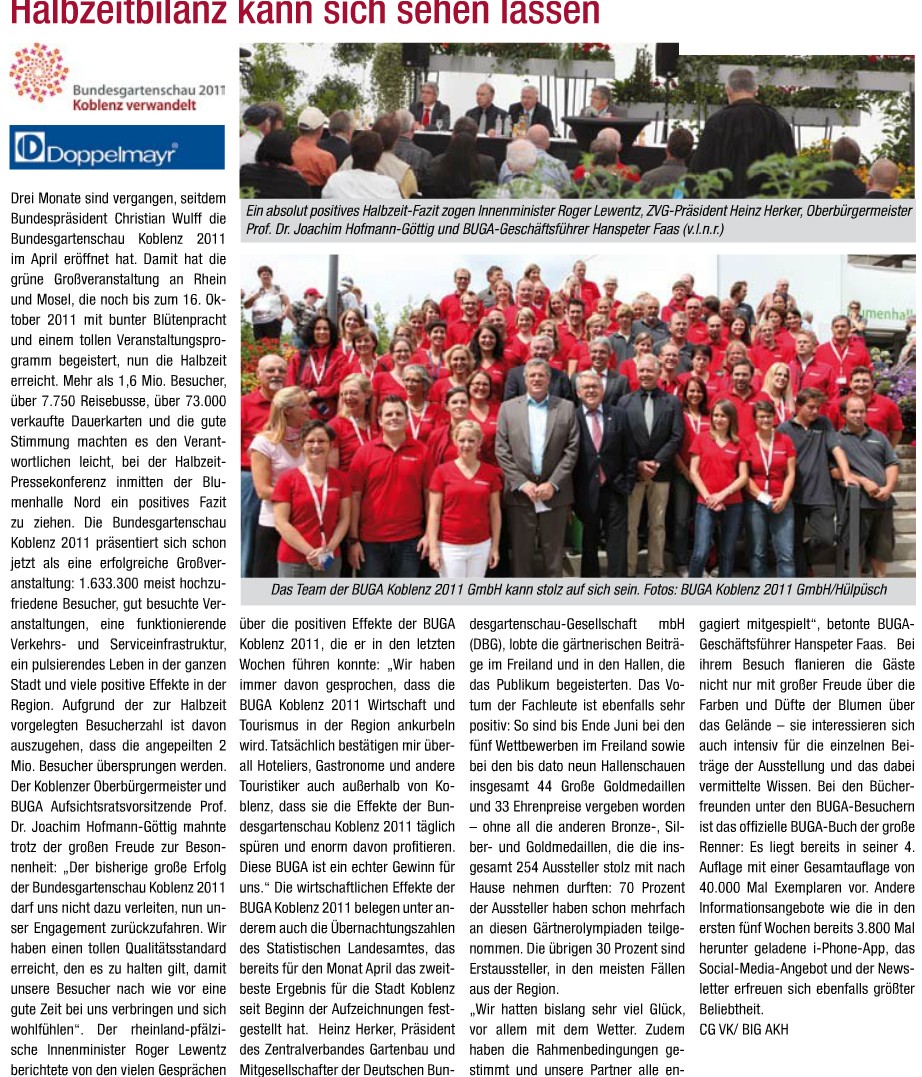 BIG 8-2011, S. 14 Halbzeitbilanz