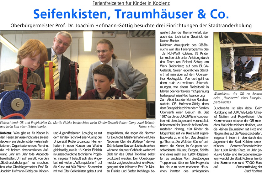 ba 6.8.2011, S. 15 seifenkisteShowDoc