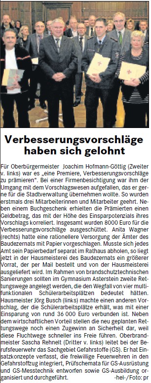 loka 1.2.2012, S. 2 Verbesserungsvorschläge