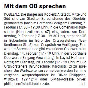 loka 1.2.2012, S. 3 Sprechstunde
