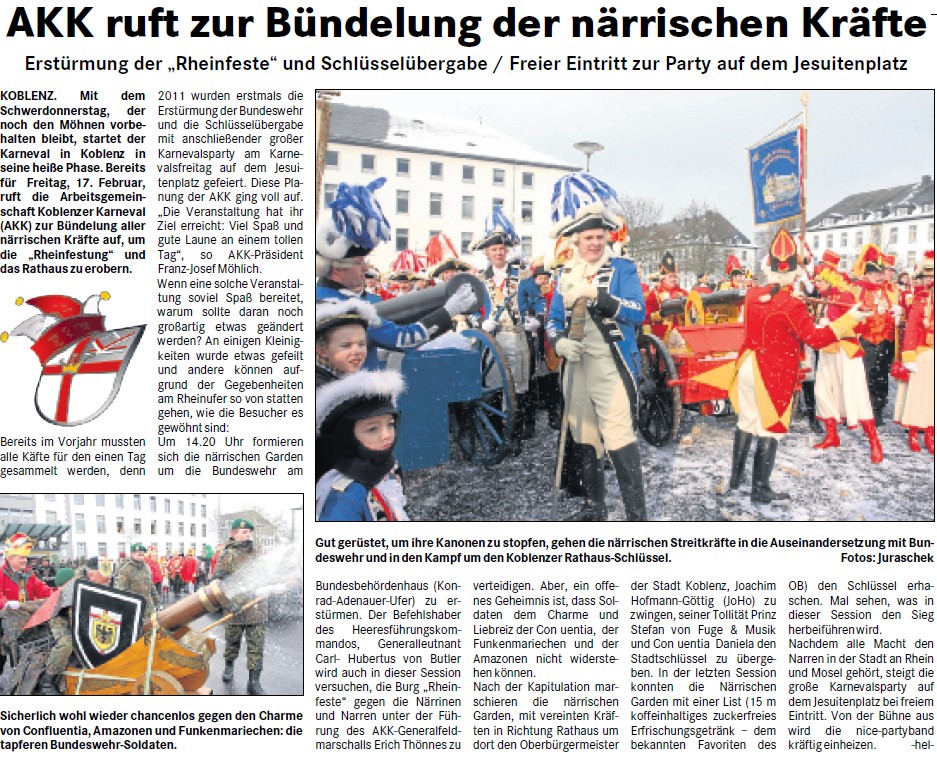 loka 15.2.2012, S. 19 Narrenfahrplan