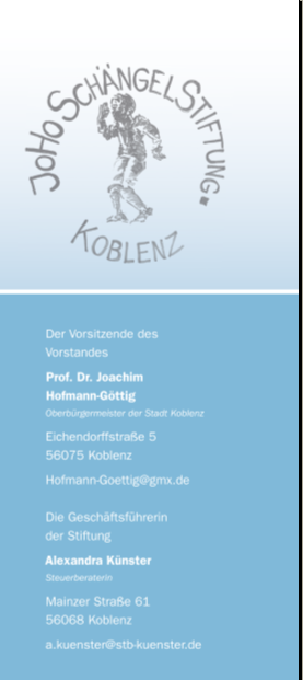 Kopf Johoschäangelstiftung Blanko