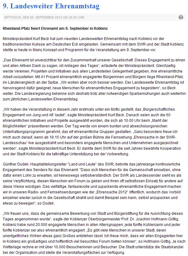 rem 5.9.2012, Ehrenamtstag
