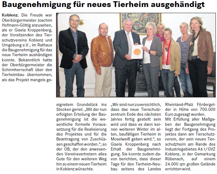 suso 15.-16.9.2012, S. 18 Tierheim