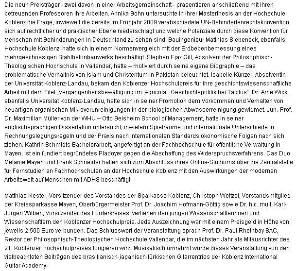 rem 15.11.2012, Hochschulpreis 2