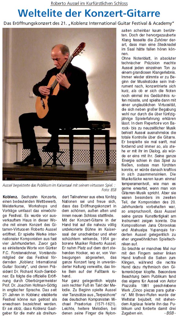 ba 18.5.2013, S. 45 Gitarrenfestival