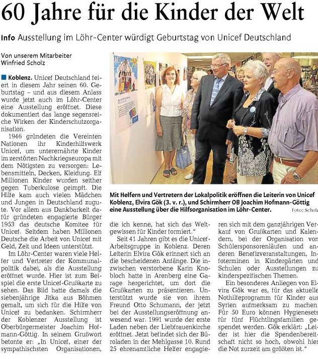 rz 31.7.2013, S. 17 Unicef