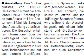 suso 28.7.2013, S. 6 Unicef