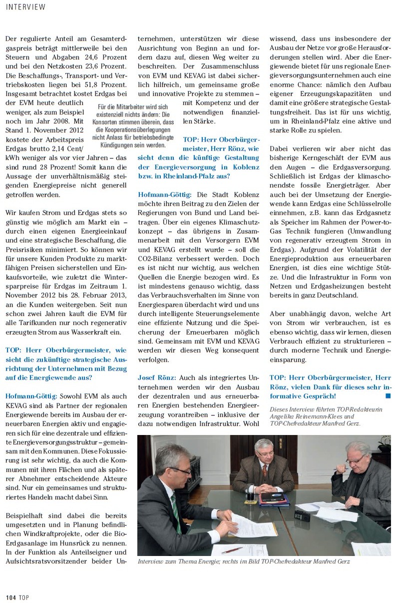 top magazin sommer 2013, S. 104 Energie