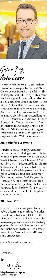 rz 1.8.2013, S. 33, Löhr-center30bd15793752b8d5fe5e4435e1a5e7bf