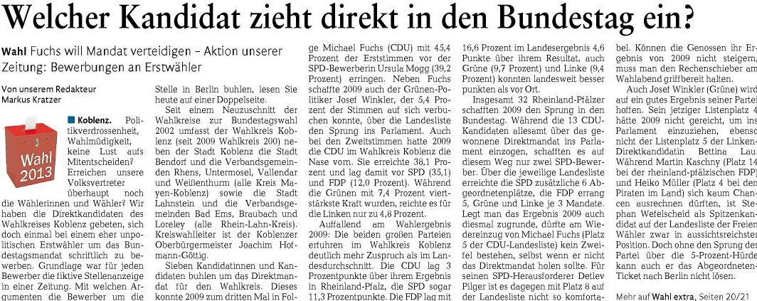 rz 30.8.2013, S. 17 Wahl68493e7543b6dd6