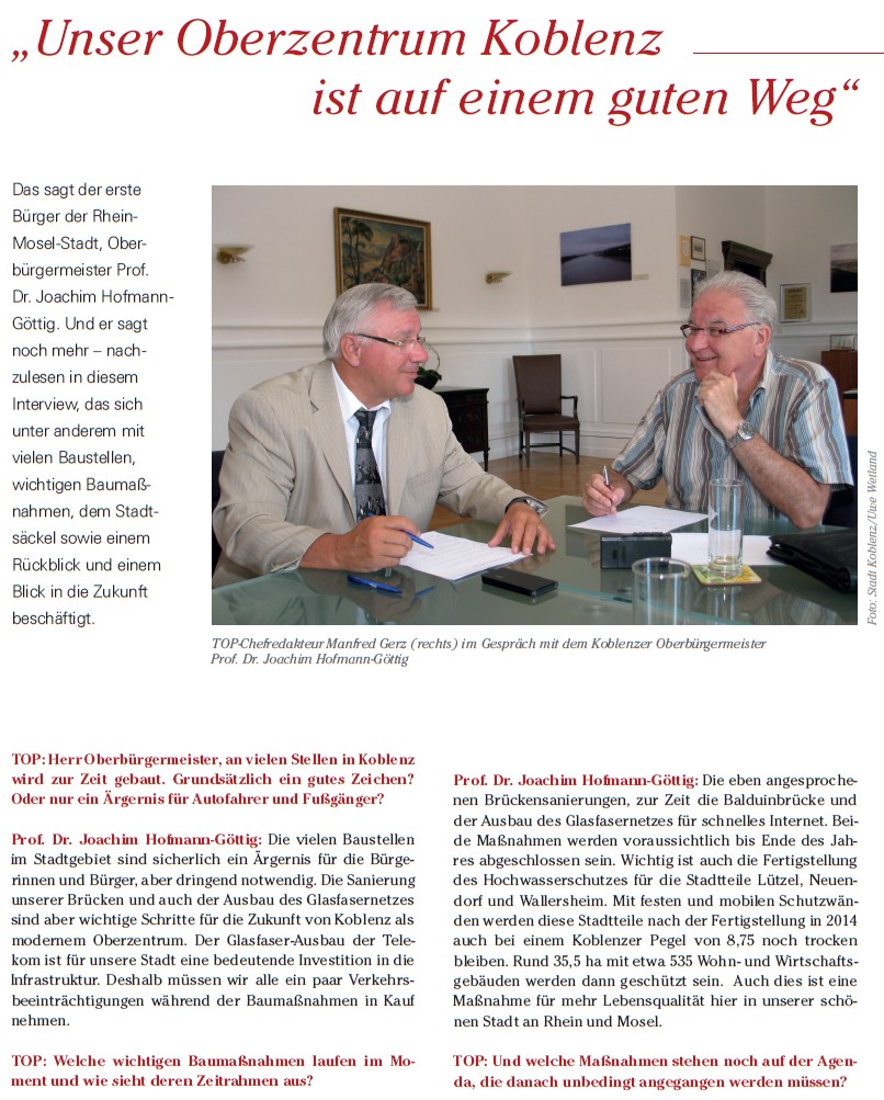 top magazin herbst 2013, S. 128-1 Interview