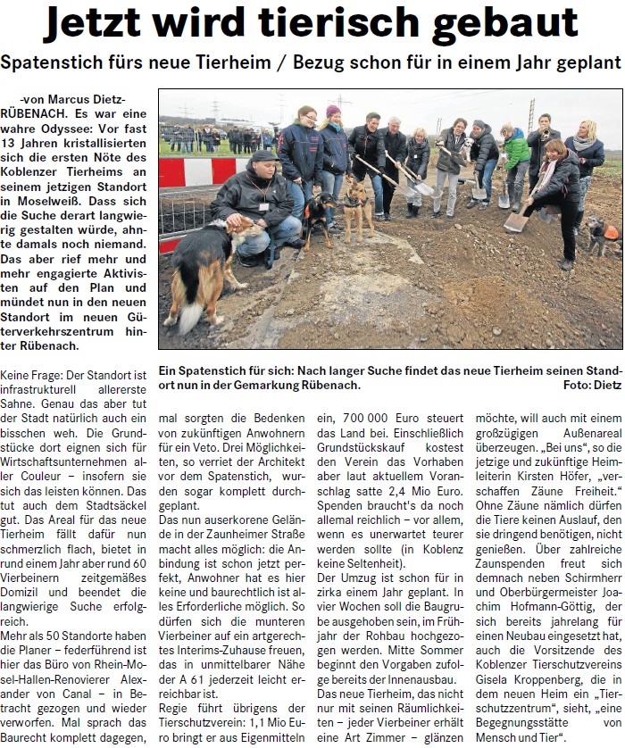 loka 27.11.2013, S. 21 Tierheim
