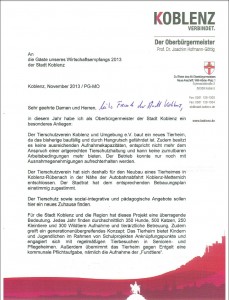 Brief wirtschaftsempfang 13.12.2013 -1